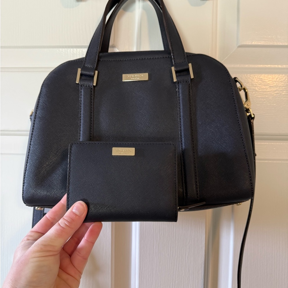 Navy Kate Spade Women's Bag and Wallet Set